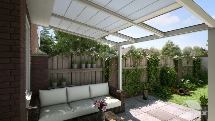 Gumax® automatischer Sonnenschutz verkehrsweiß Breite 5,06m Länge 2,50m